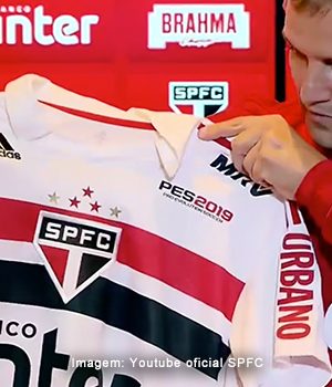 Bem vindo, PES2019! Novo patrocinador do São Paulo!