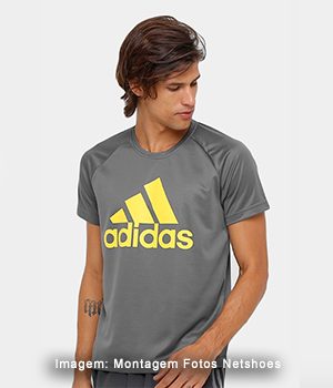 Camisetas Adidas com valores de até R$ 60,00 na Netshoes*. Veja as opções: