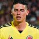 Os números do titular James Rodríguez diante da Romênia, pela Colômbia