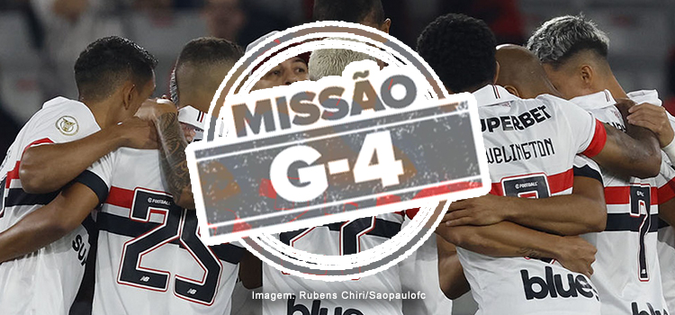 Pela tabela, São Paulo tem grande chance de retorno ao G4. Entenda: