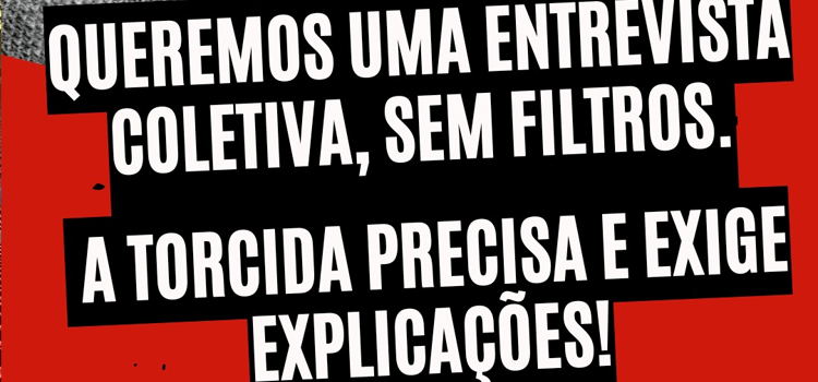 FALA, CASARES! Torcedores exigem entrevista coletiva com o presidente