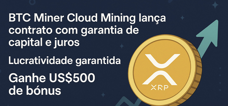 Mineração em Nuvem BTC Miner: cadastre-se e receba 0,004100 BTC, criando um contrato estável