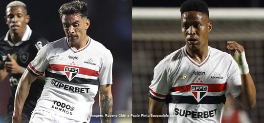 São Paulo divulga resultados dos exames de Enzo Diaz e Wendell