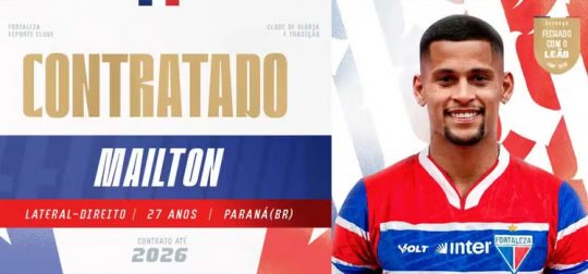 Fortaleza anuncia lateral do São Paulo e Made In Cotia é beneficiado