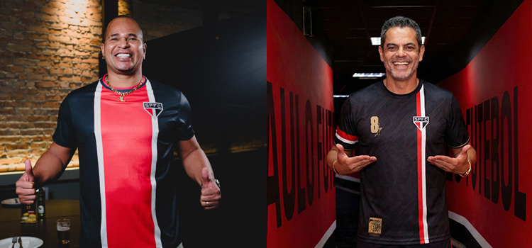 Chulapa e Josué juntos em sessão de autógrafos, fotos e grande resenha