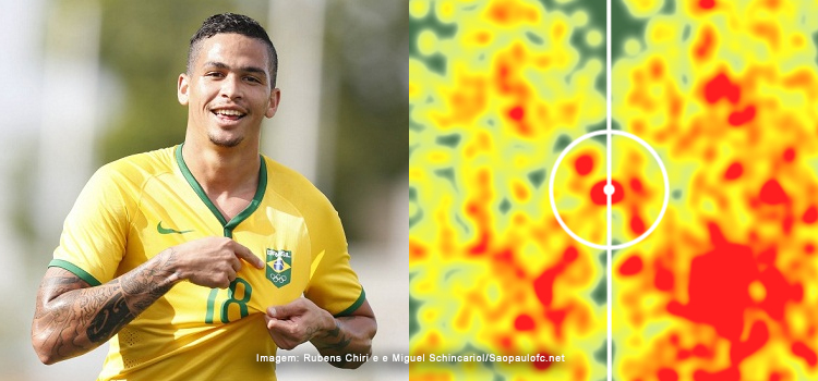 Números de seleção? Veja mapa de calor de Luciano em Brasileirões