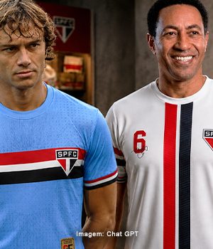 Lugano e Júnior ganham homenagem de marca licenciada pelo São Paulo