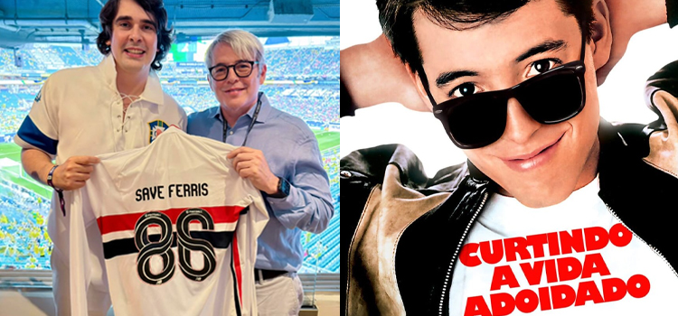 Diego Fernandes foi o autor da camisa entregue ao ator Matthew Broderick