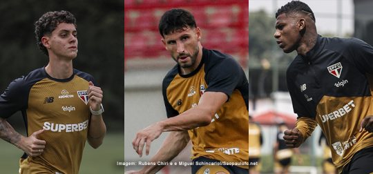 São Paulo atualiza situações de Calleri, Arboleda, Victor Sá e Lucca