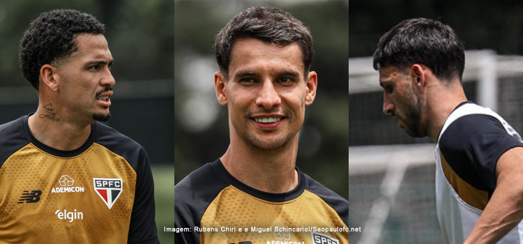 Trio entra em campo e aumenta chances de retorno contra o Vasco